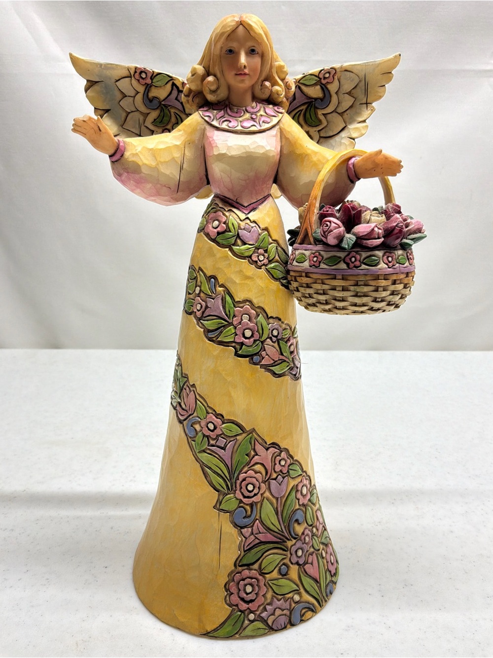 VTG 2006 Jim Shore Heartwood Creek Peace in the Garden #4007548 Angel Figurine